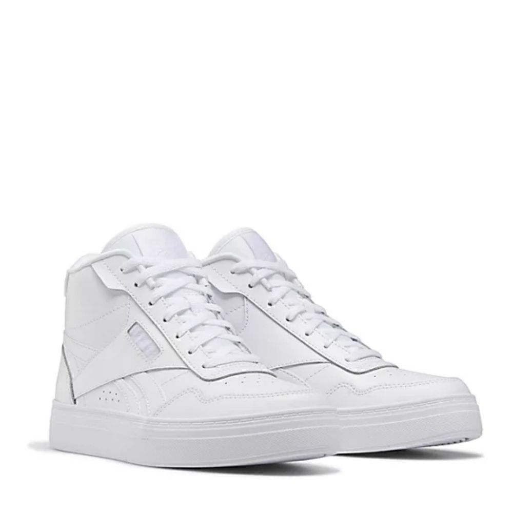 New! Reebok Court Advance Bold Women's High Top White Sneakers Shoes